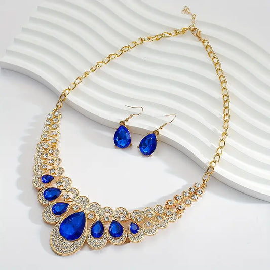 Maevina Saphir-Schmuckset | Gold