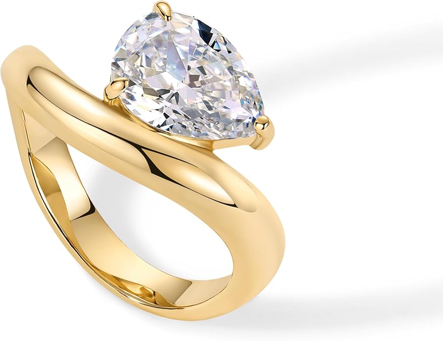 Wellig Versprechen Ring | Gold