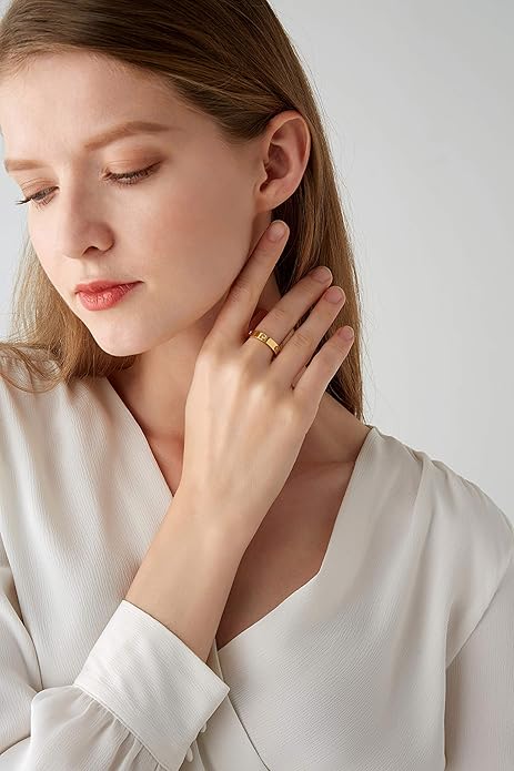 Versprechen Band Ring | Gold