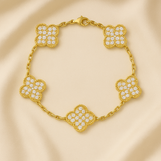 Kleeblatt-Armband Diamant