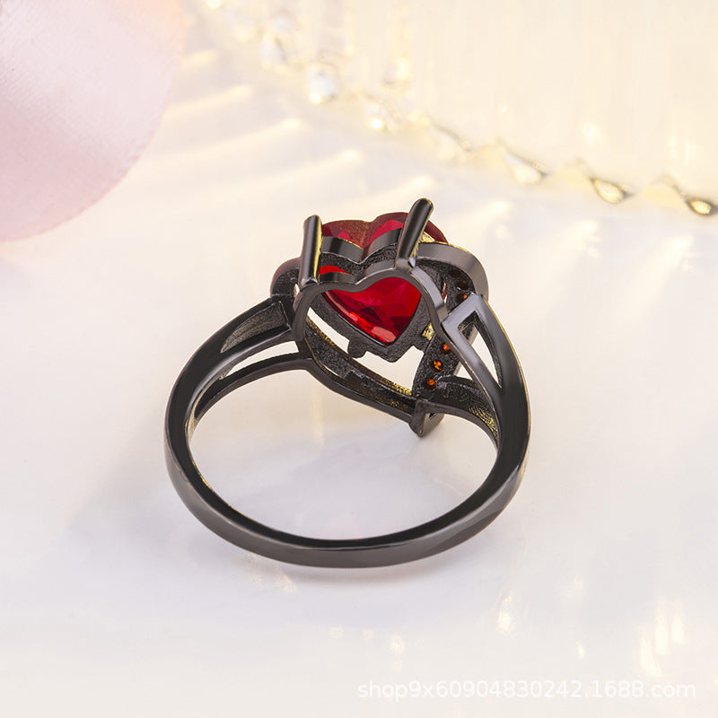 Calindra Rosethorne Ring | Schwarz Finish