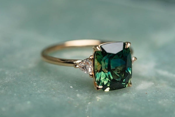 Gold Smaragd Solitär Ring