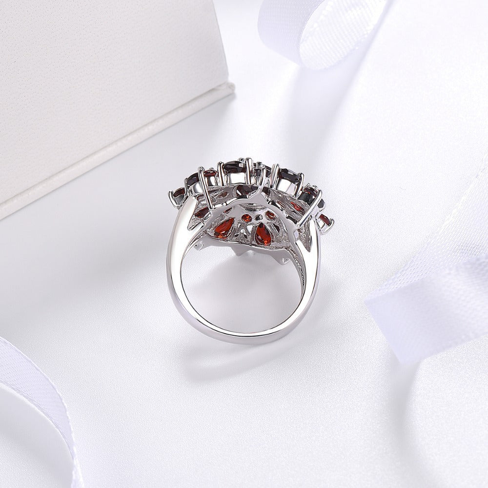 Scharlachrot Blütenblatt Ring | Gold
