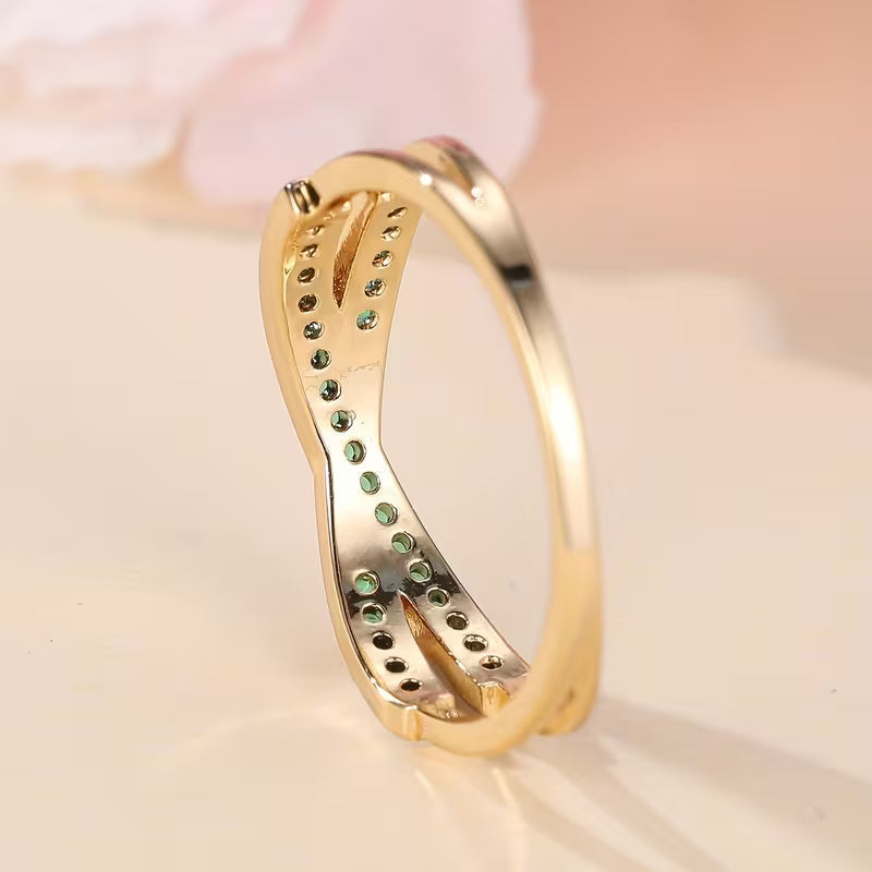 Smaragd Fluss Ring | Gold