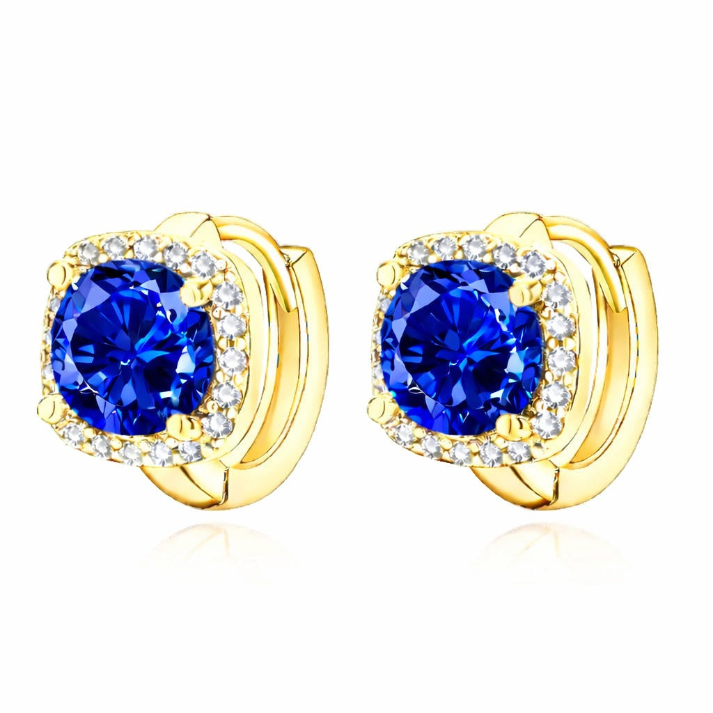 Nadine Saphir-Ohrringe | Gold