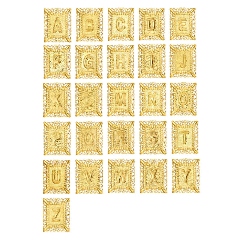 Kreuz Initiale Halsketten-Set | Gold