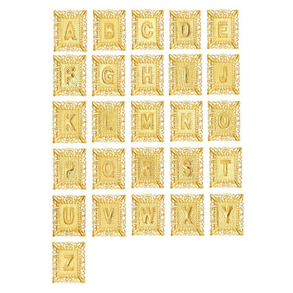 Kreuz Initiale Halsketten-Set | Gold