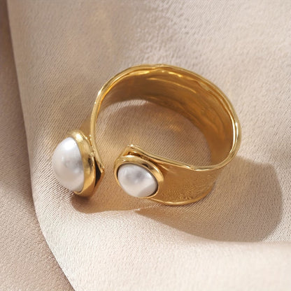 Perlen-Umarmung Ring
