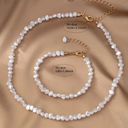Barockperlen Halskette & Armband-Set