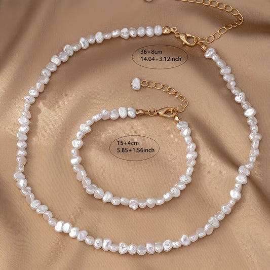 Barockperlen Halskette & Armband-Set