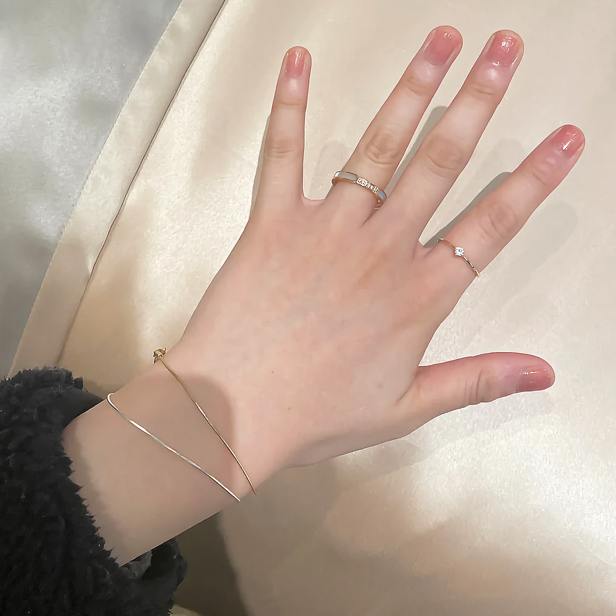 Gabrielle Diamant Imitat Goldring