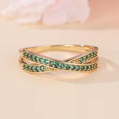 Smaragd Fluss Ring | Gold