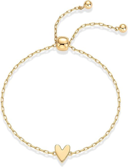 Strahlend Herz Armbänder | Gold