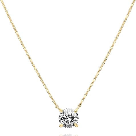 Aurora Kristall-Halskette | Gold