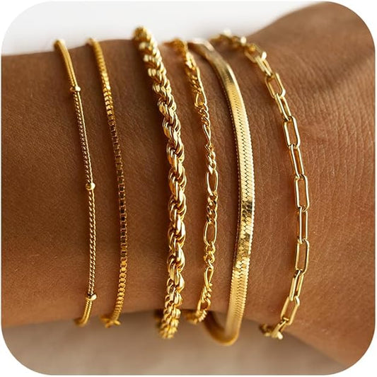 Isabella Vernetta Armband Set | Gold