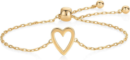 Strahlend Herz Armbänder | Gold