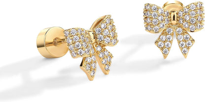Schleife Motiv Ohrringe | Gold