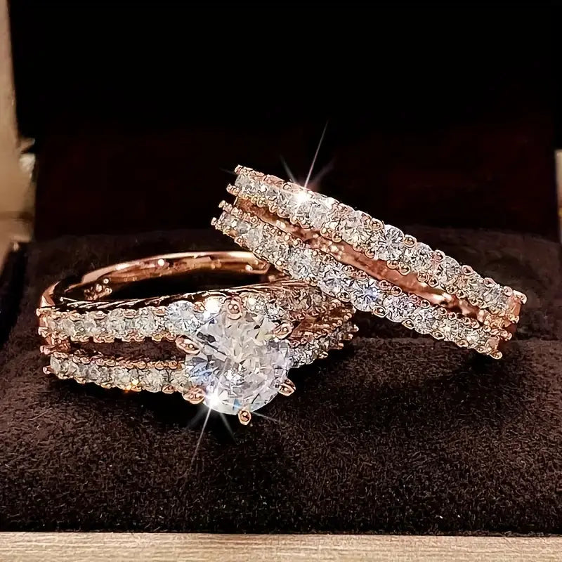 Ewig Glanz Ring-Set | Gold