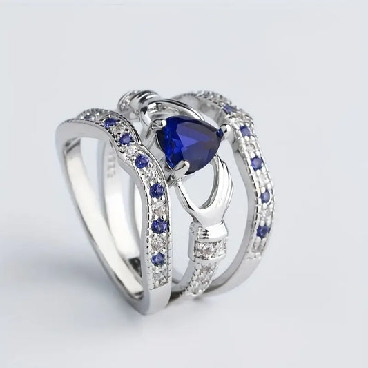 Ewig Luxus Azura Ring-Set | Weißgold