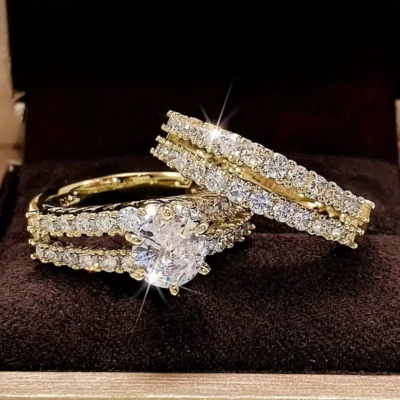 Ewig Glanz Ring-Set | Gold