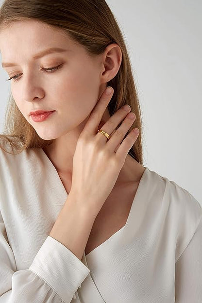 Versprechen Band Ring | Gold