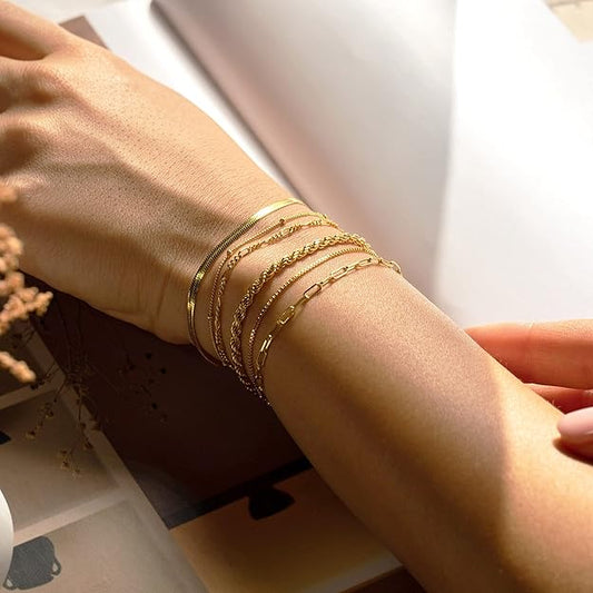 Isabella Vernetta Armband Set | Gold