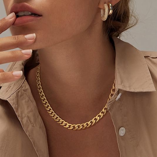 Massiv Cuban Kettenglied Halskette | Gold