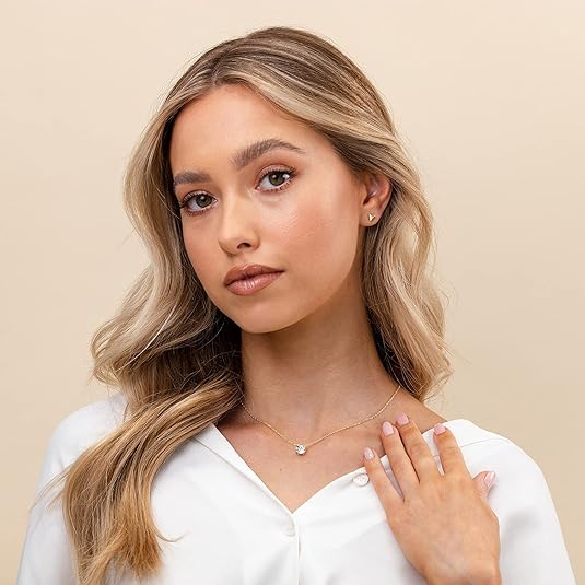 Aurora Kristall-Halskette | Gold