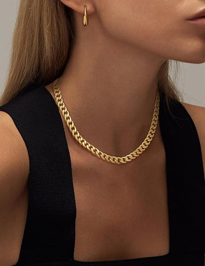 Massiv Cuban Kettenglied Halskette | Gold
