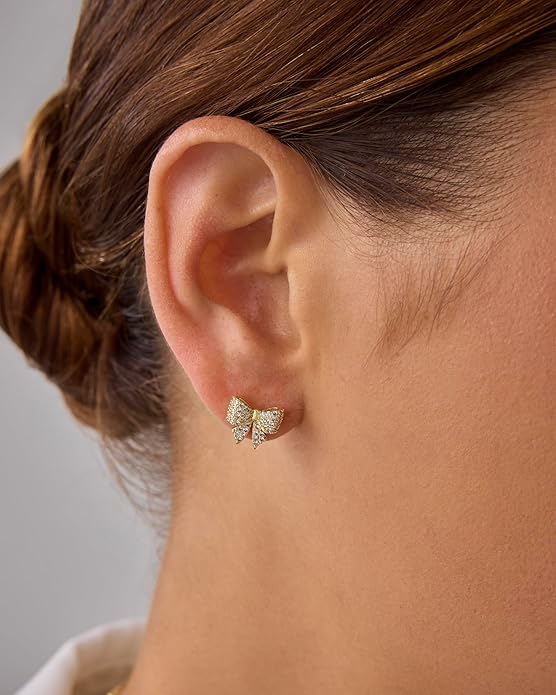 Schleife Motiv Ohrringe | Gold