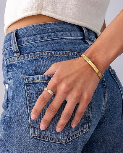 Halo Punkt Armband | Gold
