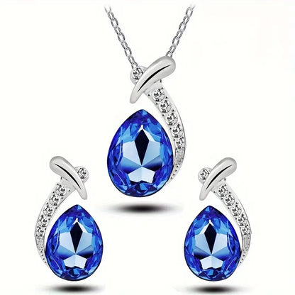 Klassisch Meerjungfrau Eleganz Schmuckset | Weißgold