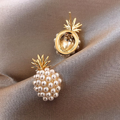 Perlen-Ananas Ohrringe