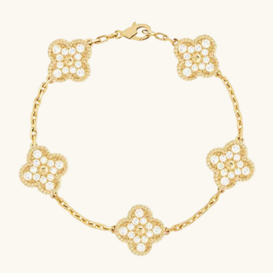 Kleeblatt-Armband Diamant