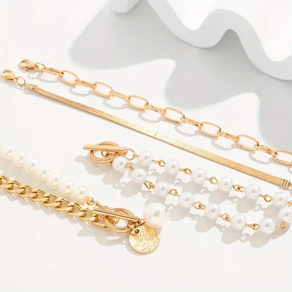 Premium Mehrreihig Perlenarmband-Set