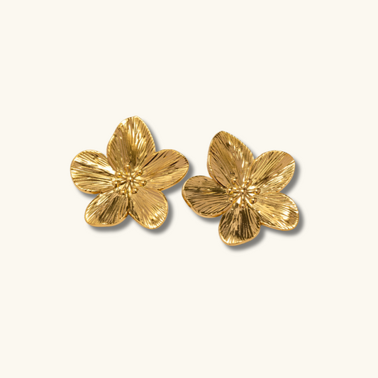 Alice Blume Goldohrringe
