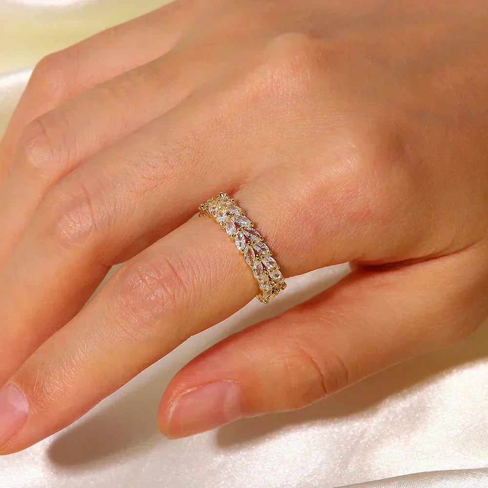 Clarisse Gemustert Goldring