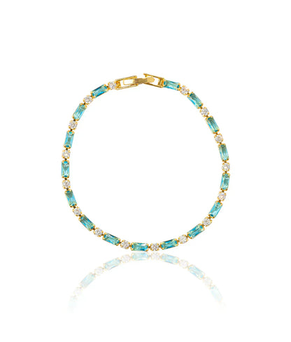 Natürlich Türkiz Stein Armband | Gold