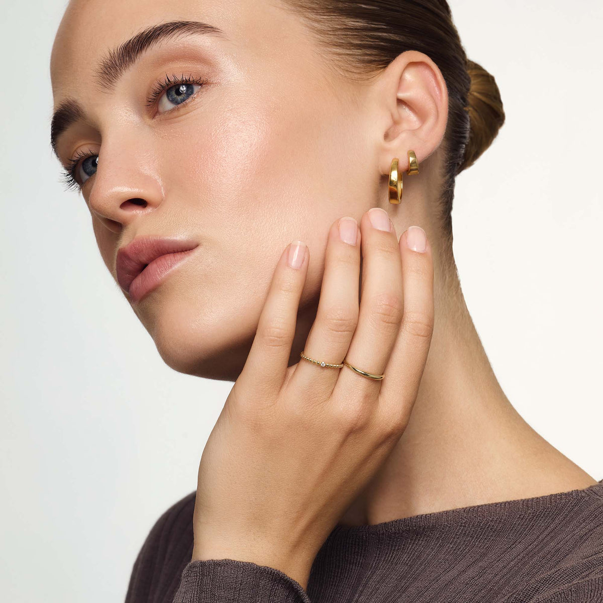 Schmal Kuppel Ring | Gold
