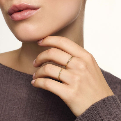 Schmal Kuppel Ring | Gold