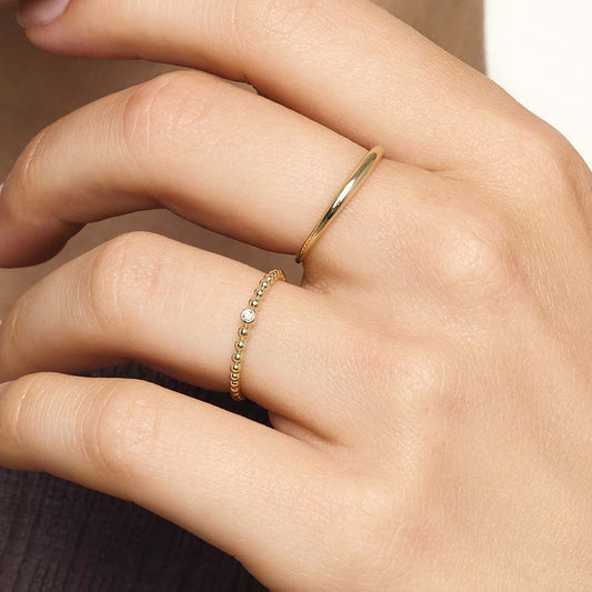 Schmal Kuppel Ring | Gold
