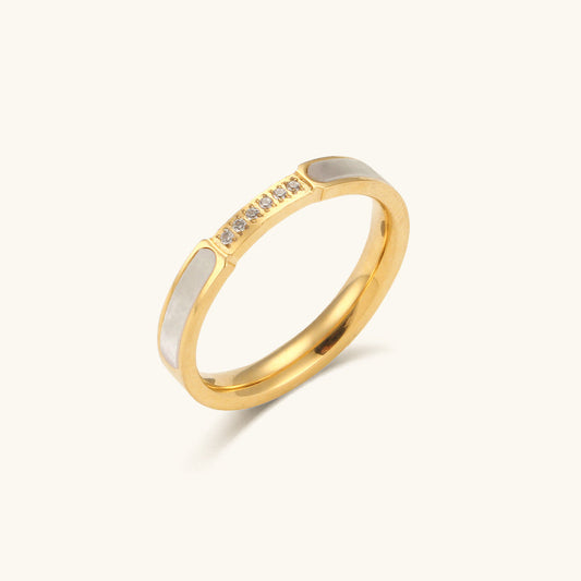 Gabrielle Diamant Imitat Goldring