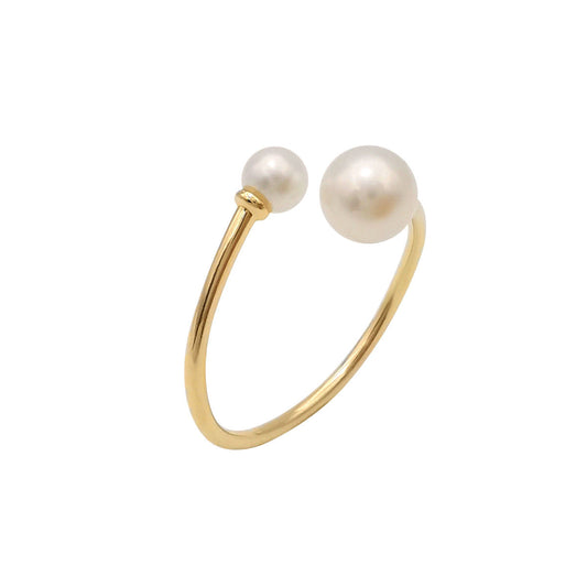 Raffiniert Süßwasserperlen Ring