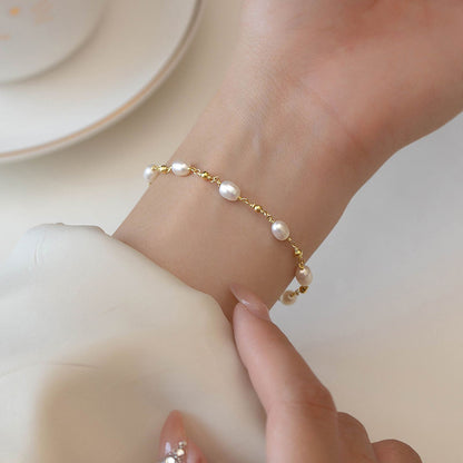 Barockperlen Strang Armband