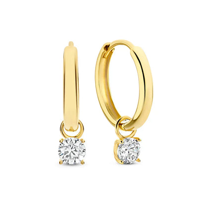 Larmes de Lune Stein Ohrring-Set | Gold