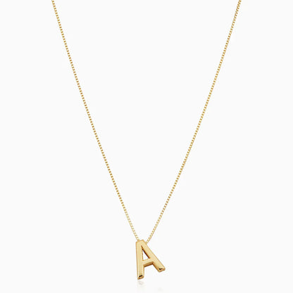 Liebe Buchstabeninitiale Halskette | Gold