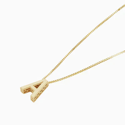 Liebe Buchstabeninitiale Halskette | Gold