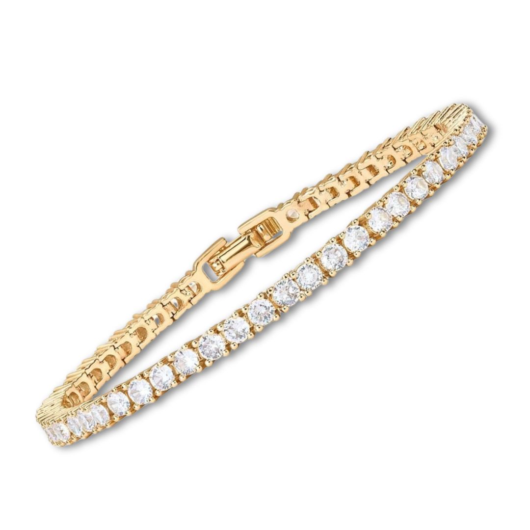 Tennis Armband | Gold