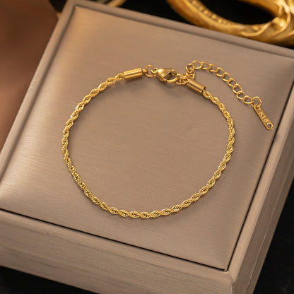Gedreht Kette Armband | Gold