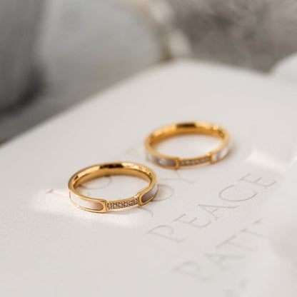 Gabrielle Diamant Imitat Goldring